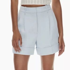 Aritzia Wilfred Labyrinth Short in Light Blue Size 12 trouser shorts